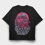 Mushroom Forest on the Hand , Tricou Oversize Barbati (Unisex)