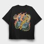 Tropical Skull 1, Tricou Oversize Barbati (Unisex)