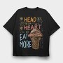 My Head Says Go to Gym, Tricou Oversize Barbati (Unisex)