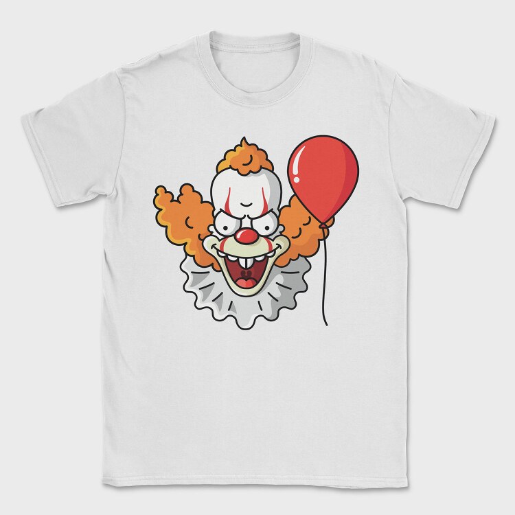 Clown Balloon Scream, Tricou Barbati (Unisex)