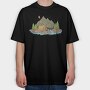 Camping Lake, Tricou Oversize Barbati (Unisex)