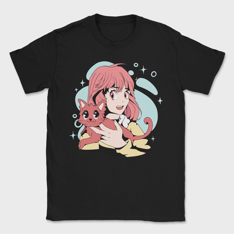 Catgirl Kitty, Tricou Barbati (Unisex)