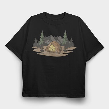 Retro Nature Outdoor 23, Tricou Oversize Barbati (Unisex)