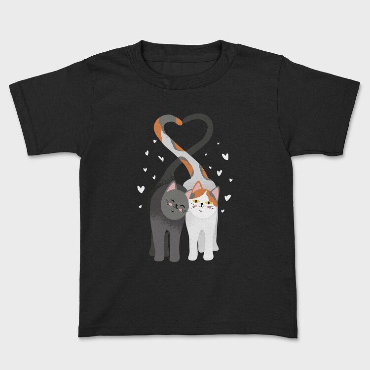 Cat Love Heart, Tricou Copii