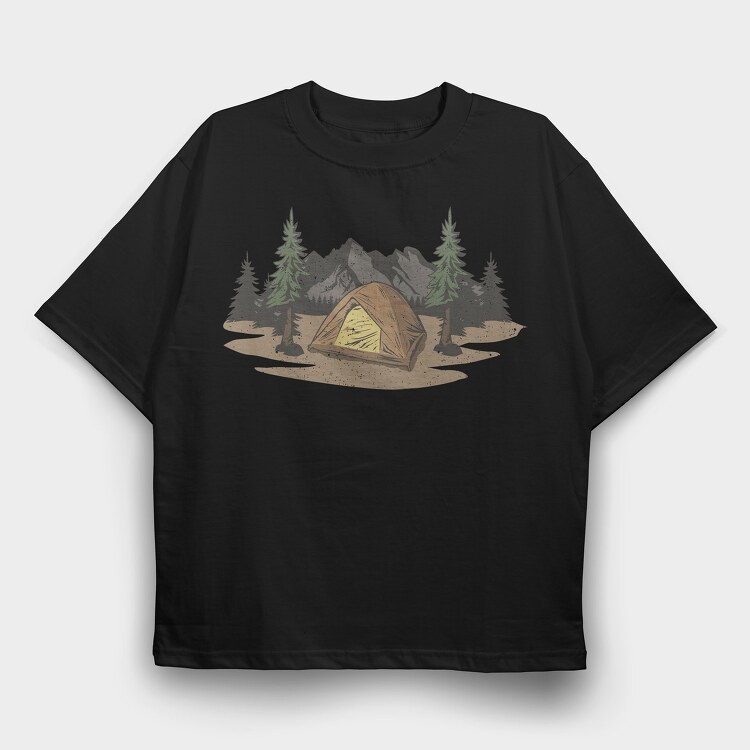 Retro Nature Outdoor 23, Tricou Oversize Barbati (Unisex)