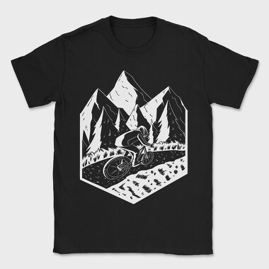 Mountain Biker, Tricou Barbati (Unisex)