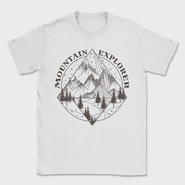Mountain Explorer Lines, Tricou Barbati (Unisex)