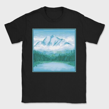 Mountain Painting, Tricou Barbati (Unisex)