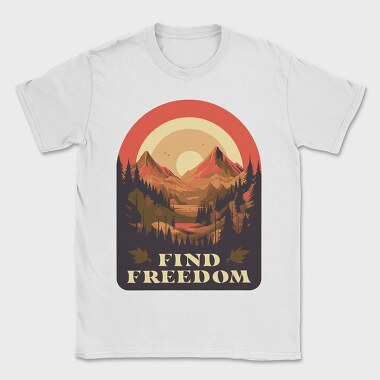 Mountain Sun Find Freedom, Tricou Barbati (Unisex)