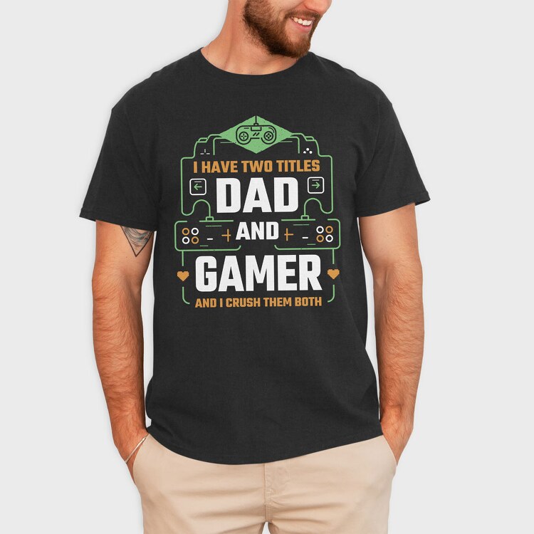 Dad Gamer, Tricou Barbati (Unisex)