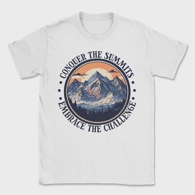 Mountains Text Vintage, Tricou Barbati (Unisex)