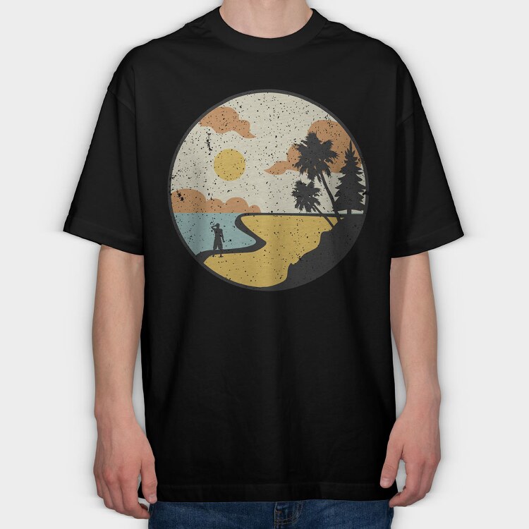 Retro Nature Outdoor 27, Tricou Oversize Barbati (Unisex)