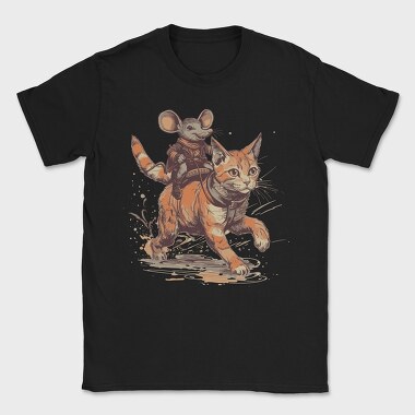 Mouse Cowboy Cat, Tricou Barbati (Unisex)