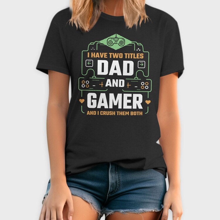 Dad Gamer, Tricou Barbati (Unisex)