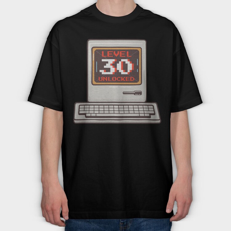 Old Pc Level 30 Unlocked, Tricou Oversize Barbati (Unisex)