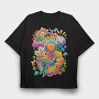 Colorful Collage, Tricou Oversize Barbati (Unisex)