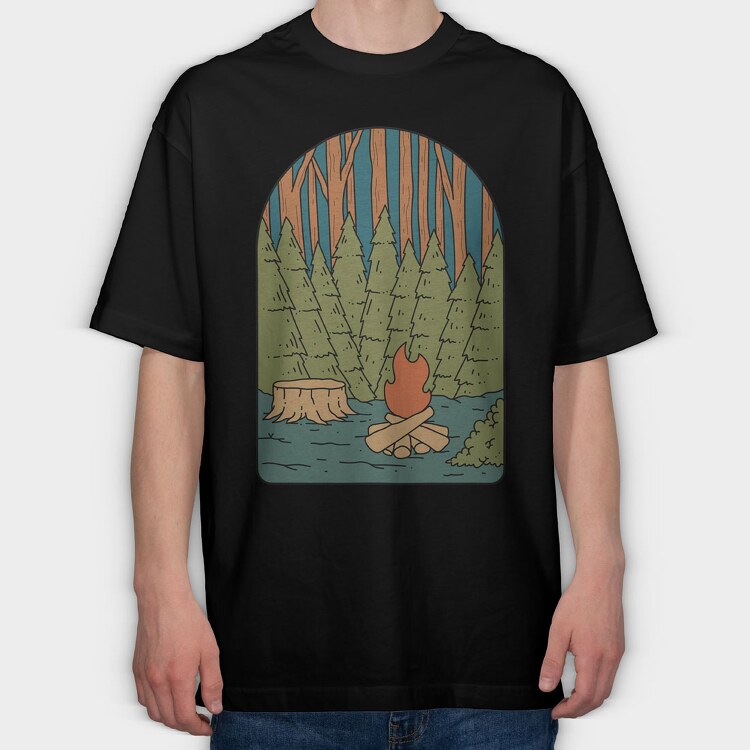 Landscape Nature 6, Tricou Oversize Barbati (Unisex)