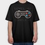 Retro Gamepad Lvl 40 Complete, Tricou Oversize Barbati (Unisex)