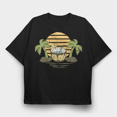 Retro Nature Outdoor 6, Tricou Oversize Barbati (Unisex)