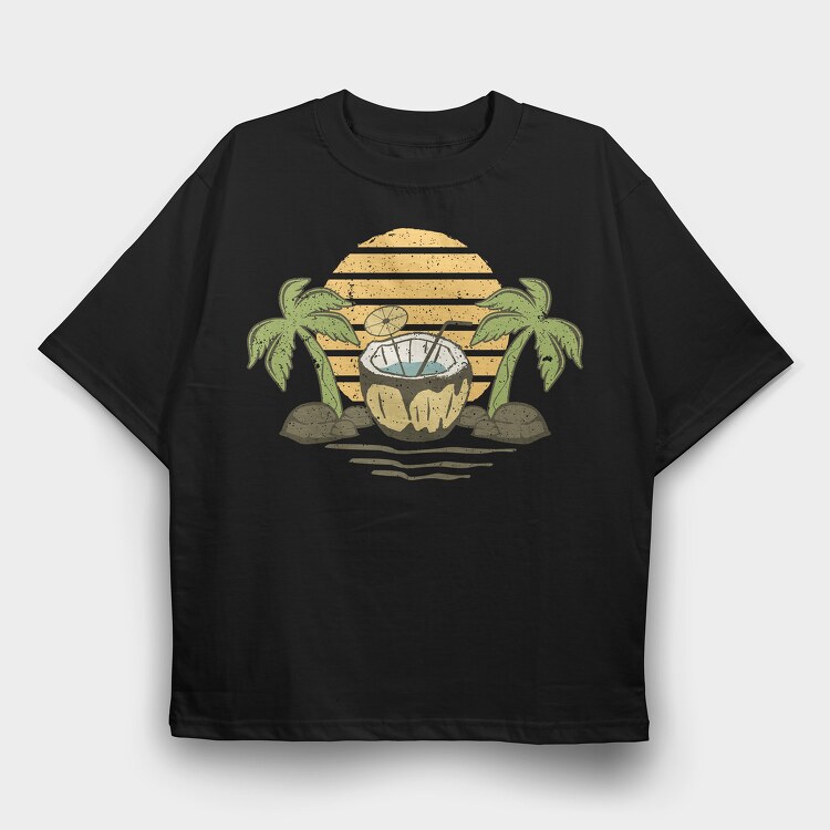 Retro Nature Outdoor 6, Tricou Oversize Barbati (Unisex)