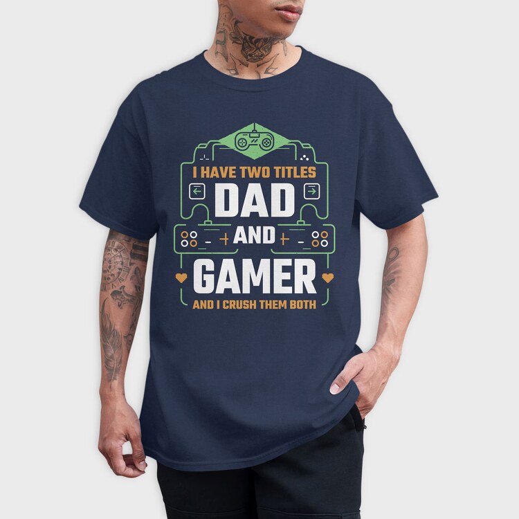 Dad Gamer, Tricou Barbati (Unisex)