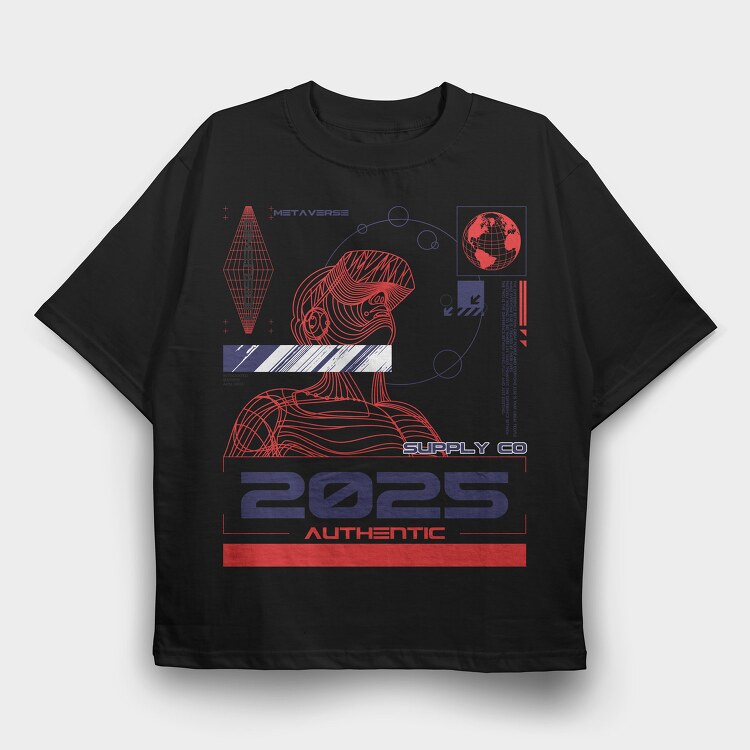 2025 2, Tricou Oversize Barbati (Unisex)