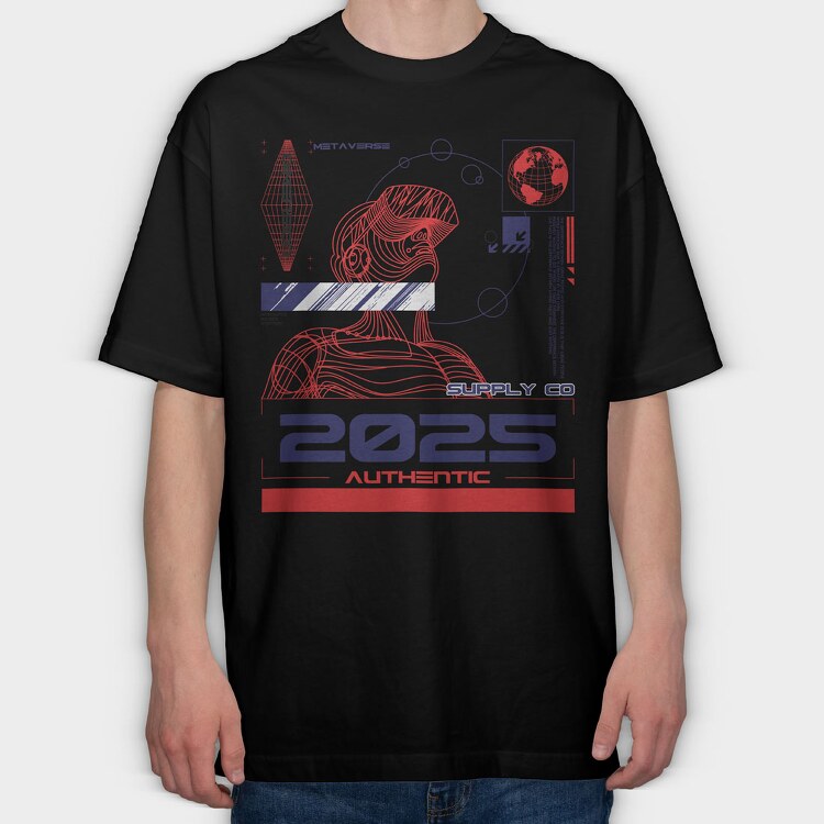 2025 2, Tricou Oversize Barbati (Unisex)