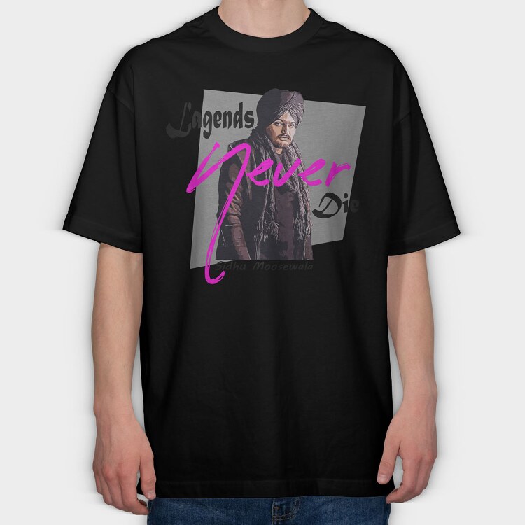 Sidhu Moosewala, Tricou Oversize Barbati (Unisex)