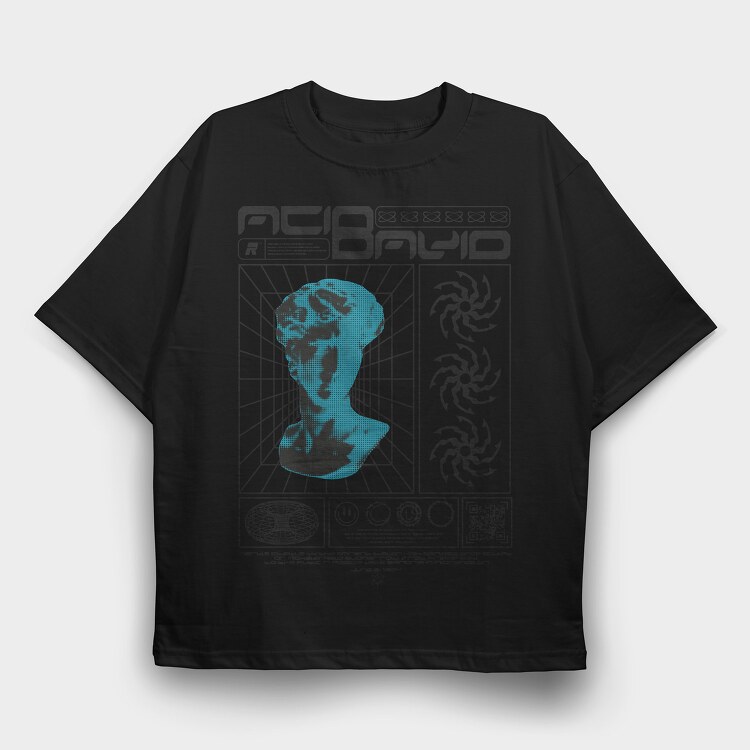 Acid 2, Tricou Oversize Barbati (Unisex)