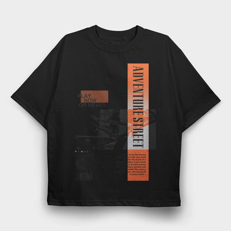 Adventure Street 1, Tricou Oversize Barbati (Unisex)