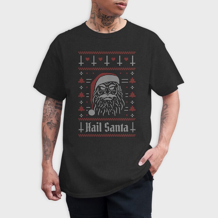 Evil Santa Ugly Sweater, Tricou Barbati (Unisex)