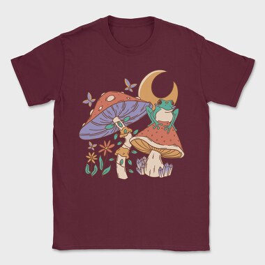 Mushroom Frog Moon, Tricou Barbati (Unisex)