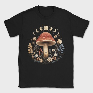 Mushroom Moon Flowers, Tricou Barbati (Unisex)
