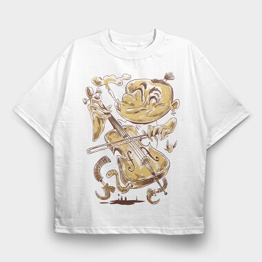 Musicians 2, Tricou Oversize Barbati (Unisex)