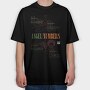 Angel Numbers 1, Tricou Oversize Barbati (Unisex)