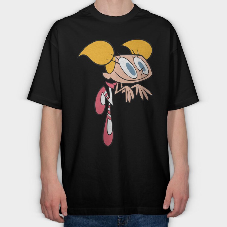 Cartoon Retro Dexter Laboratory 5, Tricou Oversize Barbati (Unisex)