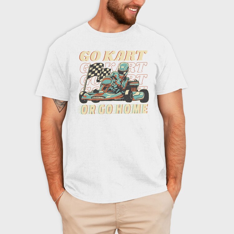Kart Vintage, Tricou Barbati (Unisex)