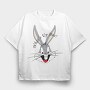 Bugs Whats Up Doc, Tricou Oversize Barbati (Unisex)