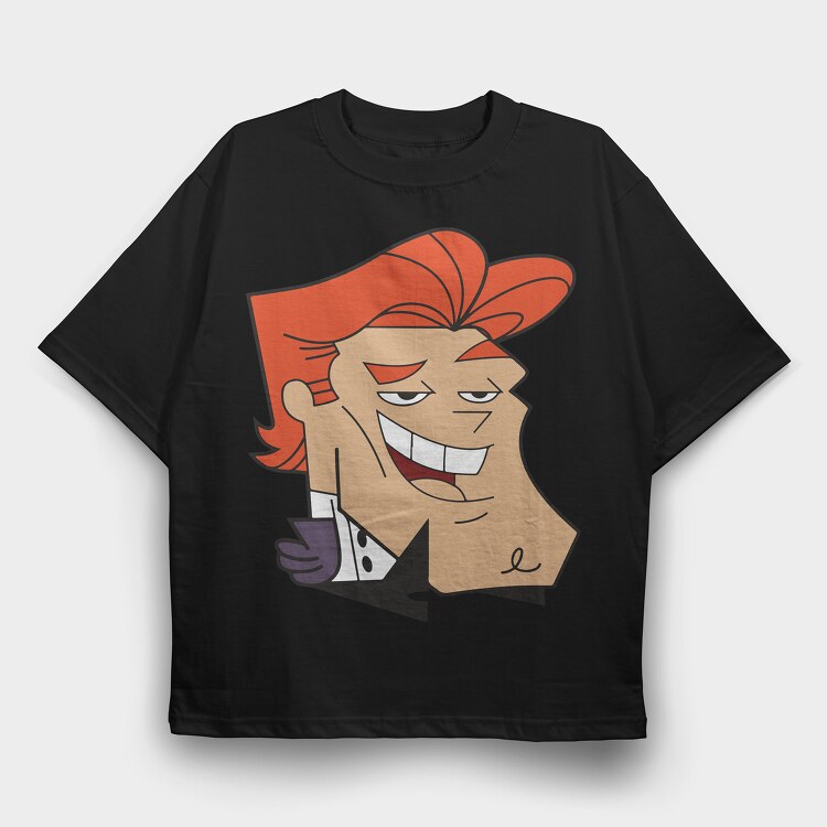 Dexter Laboratory 16, Tricou Oversize Barbati (Unisex)