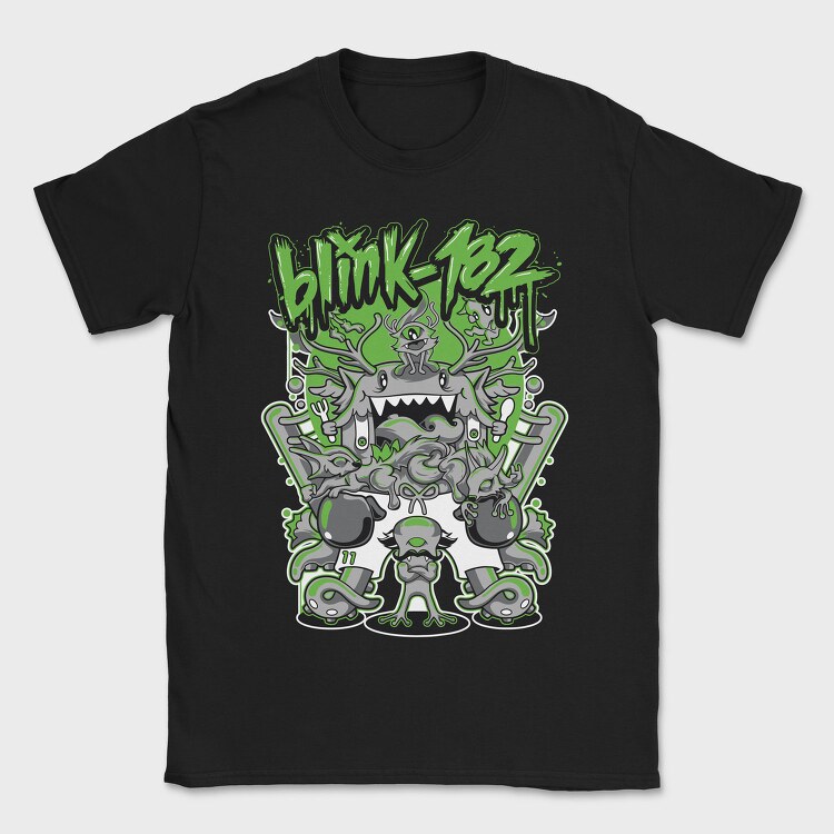 Blink 182 Monsters, Tricou Barbati (Unisex)
