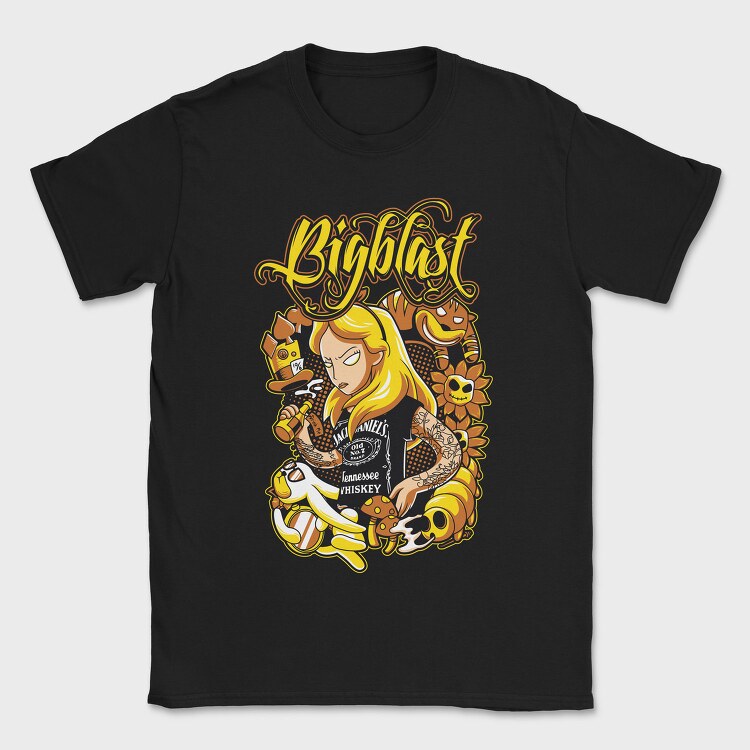 Bigblast Whiskey Girl, Tricou Barbati (Unisex)