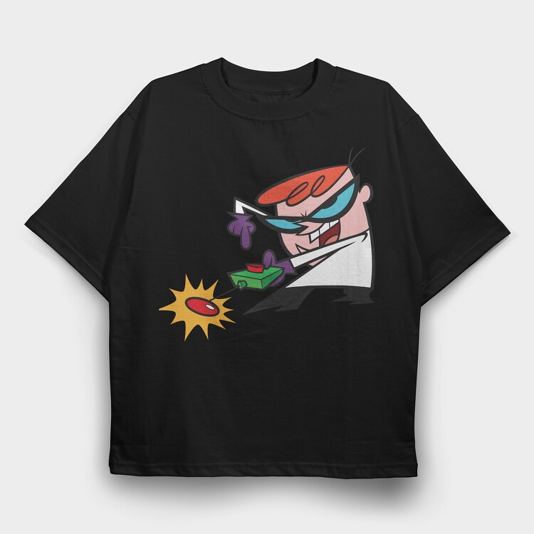 Dexter Laboratory 21, Tricou Oversize Barbati (Unisex)