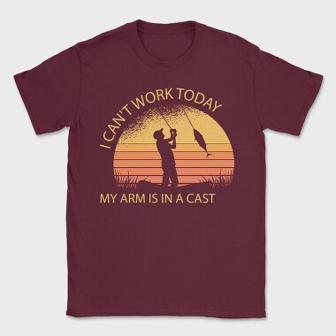 My Arm Is in a Cast Fishing, Tricou Barbati (Unisex)