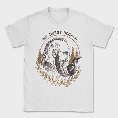 My Quest Begins Viking, Tricou Barbati (Unisex)
