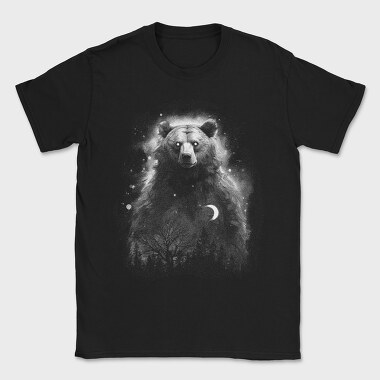 Mystic Bear Monochrome, Tricou Barbati (Unisex)