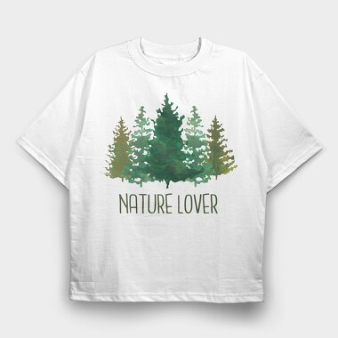 Nature Lover Pines, Tricou Oversize Barbati (Unisex)