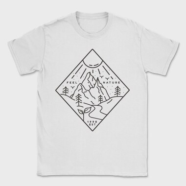Nature Minimal Feel Nature, Tricou Barbati (Unisex)