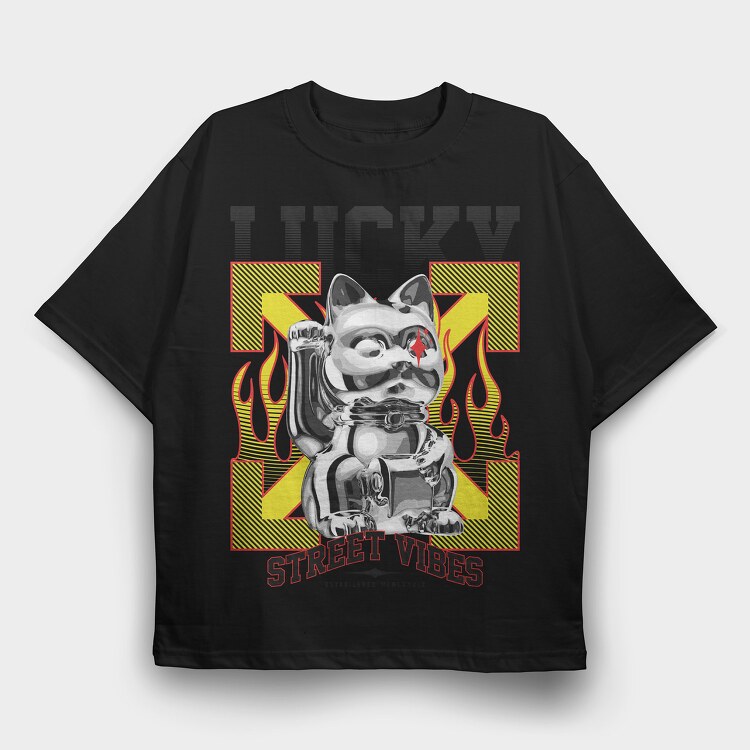 Lucky 1, Tricou Oversize Barbati (Unisex)