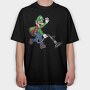 Luigi Poltergust, Tricou Oversize Barbati (Unisex)
