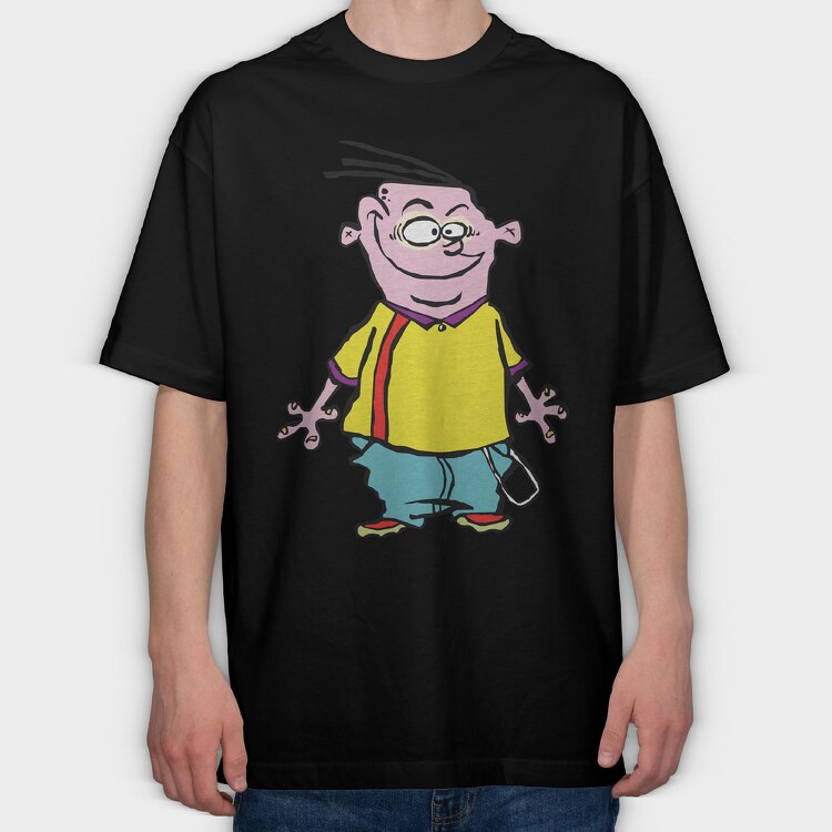 Cartoon Retro Ed Edd N Eddy 4, Tricou Oversize Barbati (Unisex)